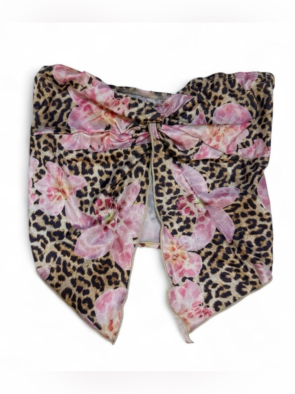Floral/Leopard Tube Top